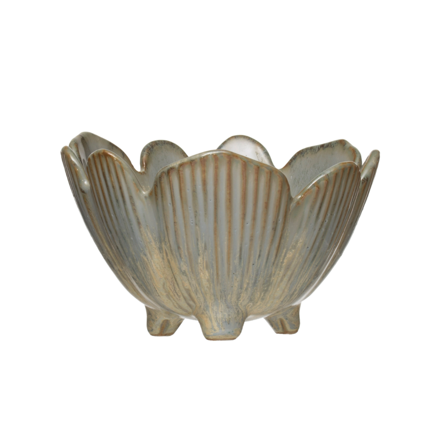 Porcelain Flower Footed Bowl
