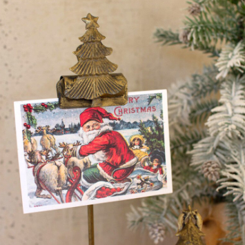 15" Christmas Tree Card Clip Stand
