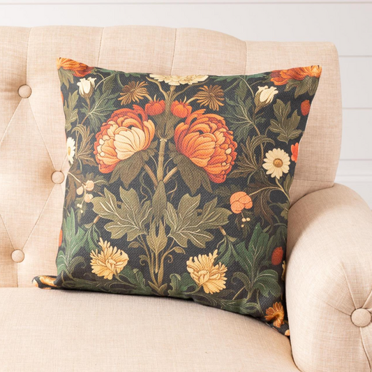 18" Moody Floral Pillow