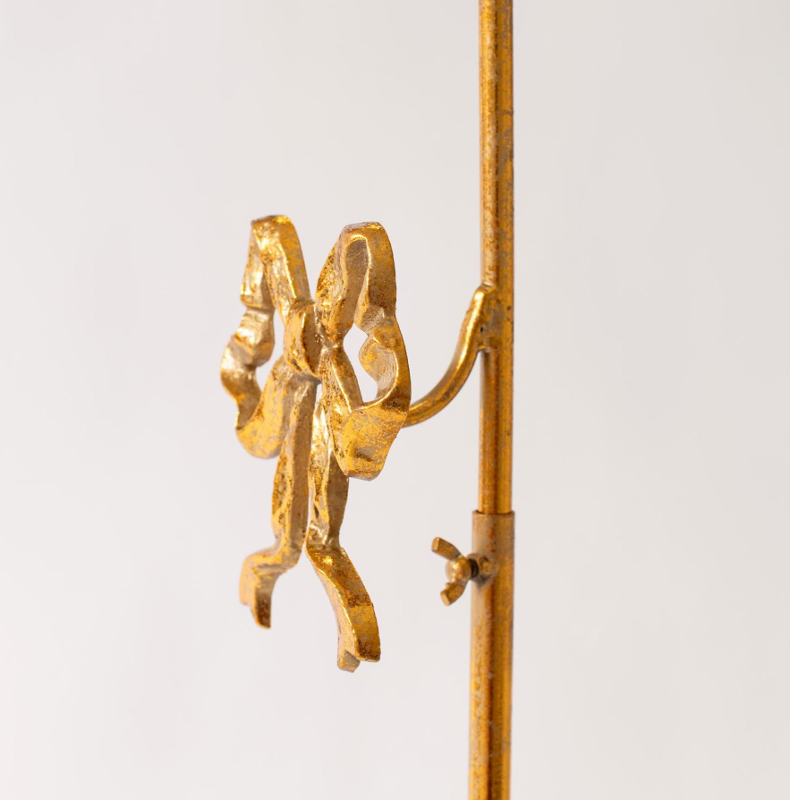 Gold Metal Adjustable Wreath Stand