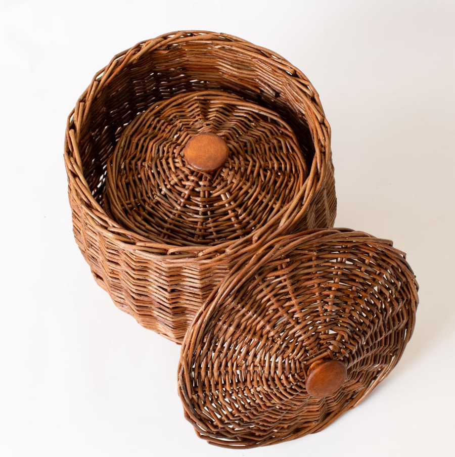 Wicker Storage Basket - L