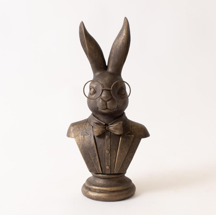 Bespectacled Rabbit Bust