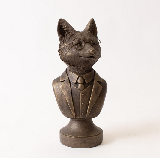 Bespectacled Fox Bust