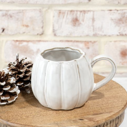 Cream Pumpkin Mug