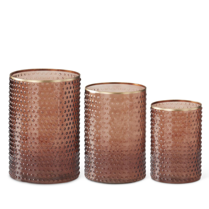 BRWN Dot Gold Rim Container