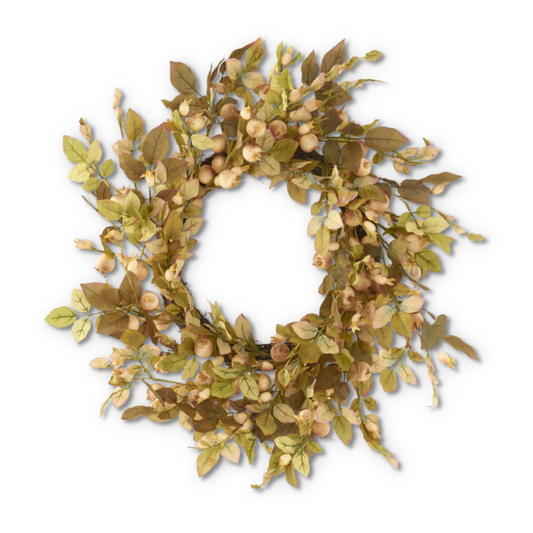 Cream Berry + Olive Leaf Wreath