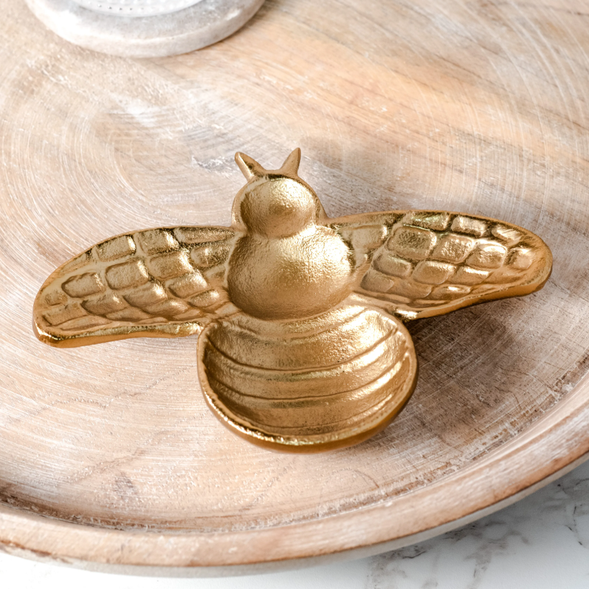 Gold Bee Dish