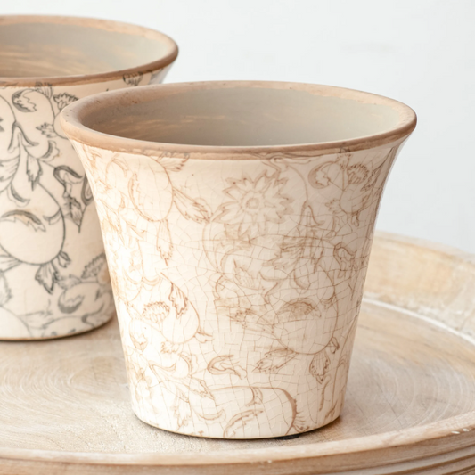 Beige Heirloom Planter 5"