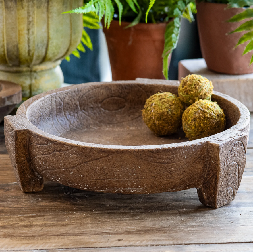 Brown Cement Deco Bowl
