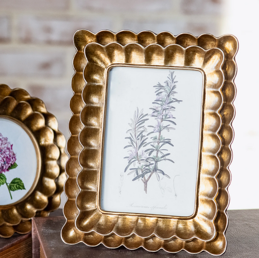 4x6 Bronze Scalloped Frame