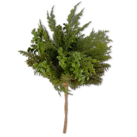 Real Touch Boxwood/Mixed Pine Bush