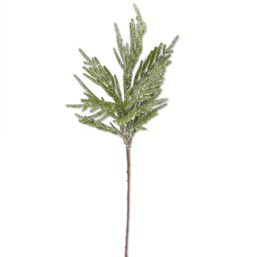 Icy Glitter Norfolk Pine Branch