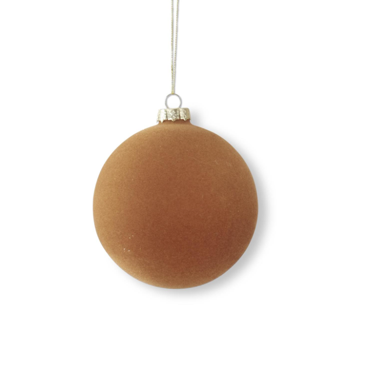 5" Glass TN/OR Velvet Ornament