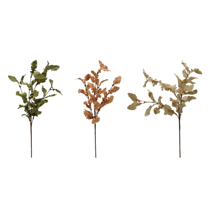 Faux Oak Leaf Stem - TN
