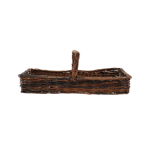 Hand-Woven Reed Basket