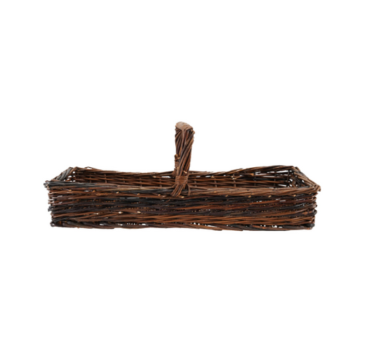 Hand-Woven Reed Basket
