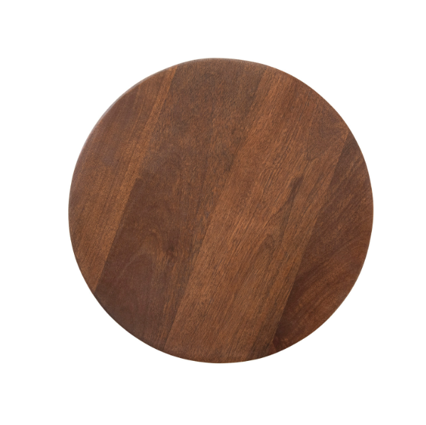 Mango Wood + Brass/Marble Martini Table