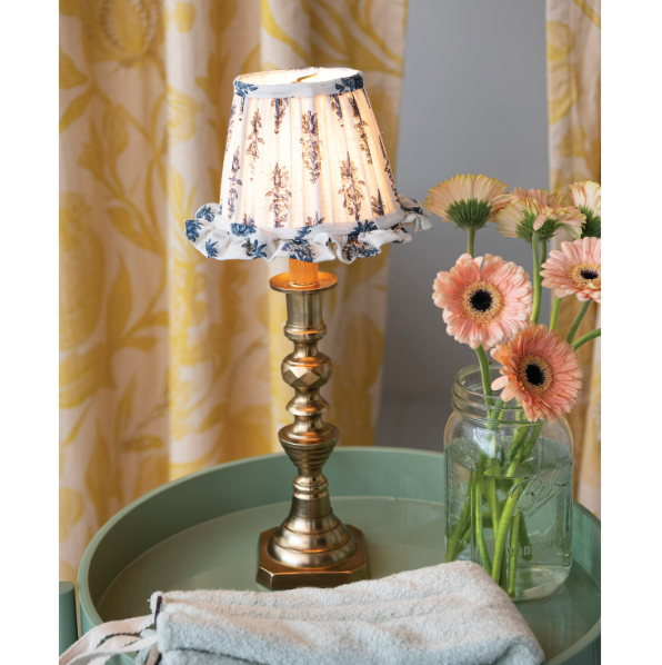 Antique Brass Mini Candlestick Lamp