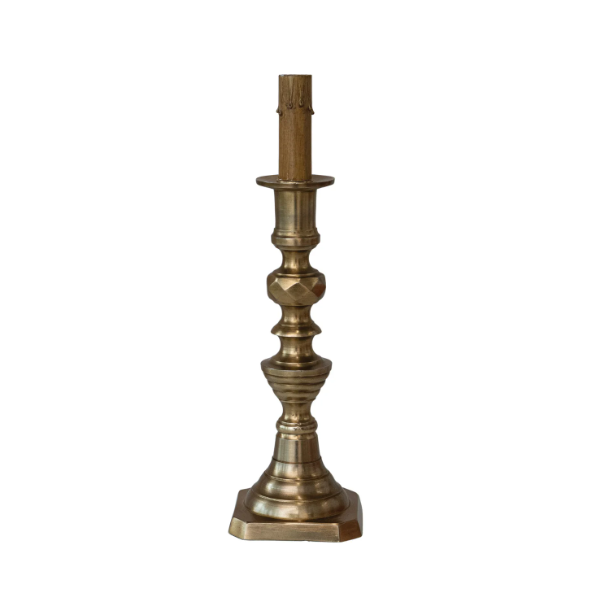 Antique Brass Mini Candlestick Lamp