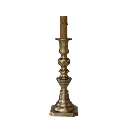 Antique Brass Mini Candlestick Lamp