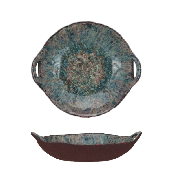 Cosmic Reactive Glaze Stoneware Bowl