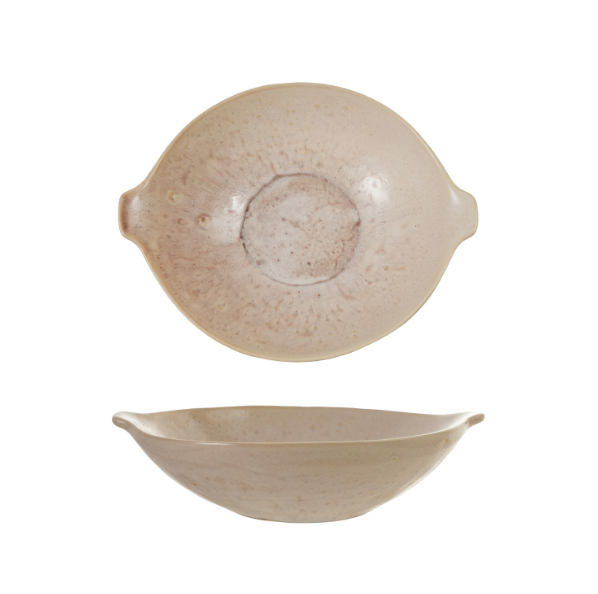 Crackle Glaze Stoneware Serving Bowl