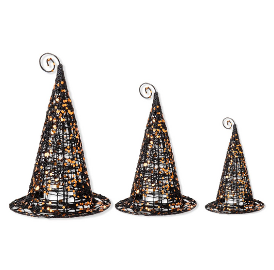 Glitter Wire Witch Hat - LG