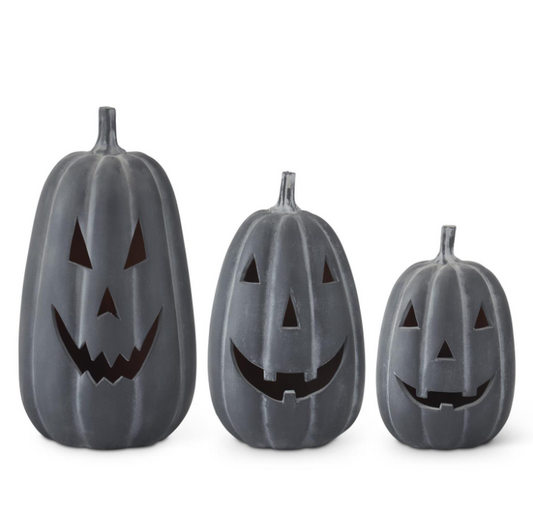 LG Black Terracotta Jack-o-Lantern