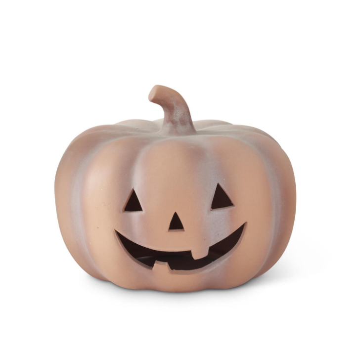 10" Short OR Terracotta Jack-o-Lantern