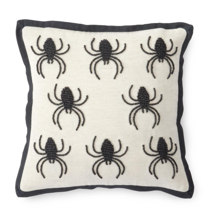 Beaded Spider Pillow