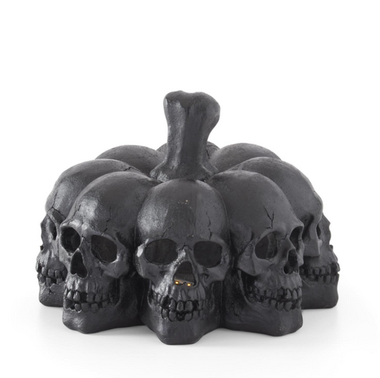 8" LED Skull Pumpkin