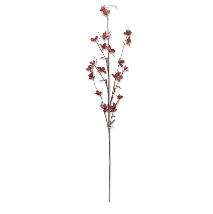 Burgundy/Brown Magnolia Blossom Spray