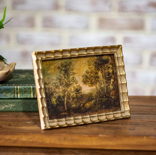 5x7 Antique GLD Scalloped Framed Art