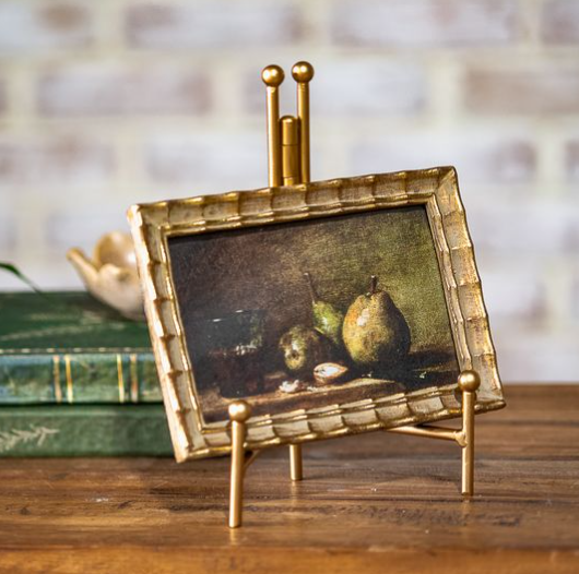 4x6 Antique GLD Scalloped Framed Art