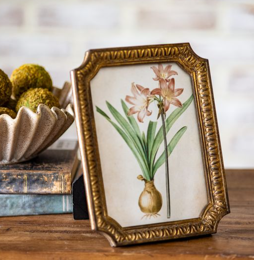 5x7 Antiqued Gold Frame