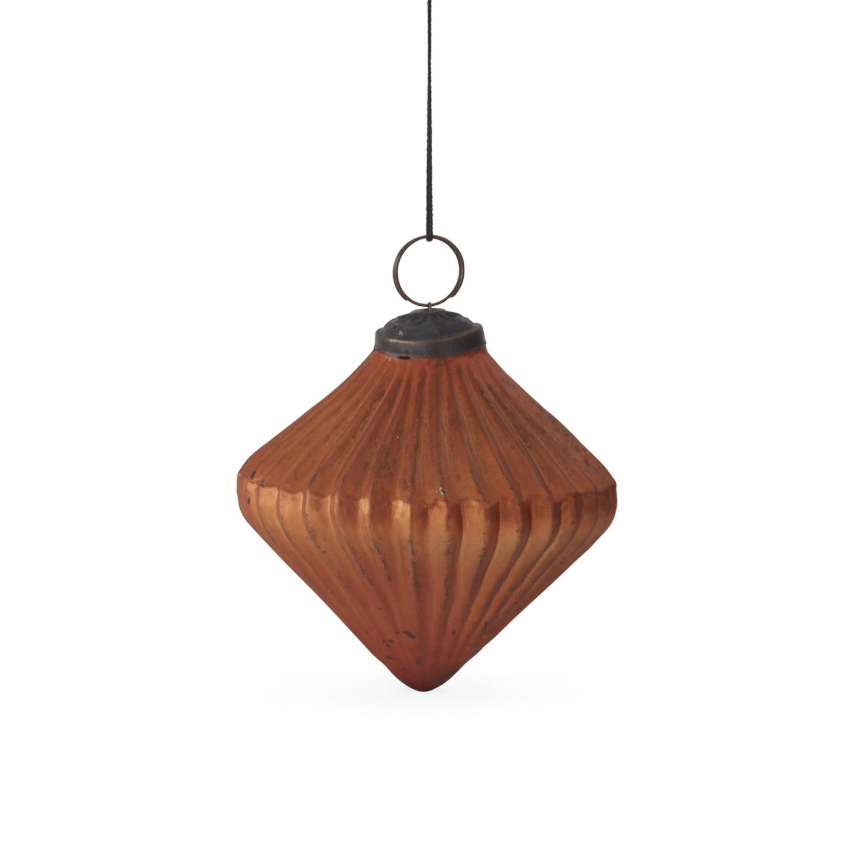 3.75" Burnt OR Flocked Onion Ornament