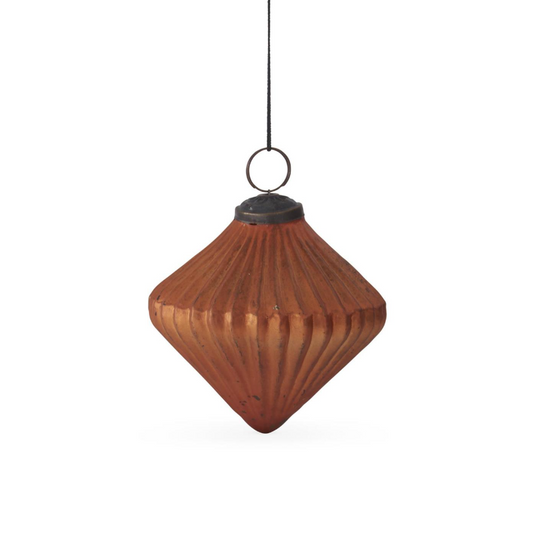 3.75" Burnt OR Flocked Onion Ornament