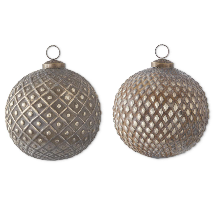 Antique Gold Embossed Ornament - 2 STYLES