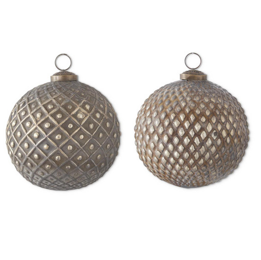 Antique Gold Embossed Ornament - 2 STYLES