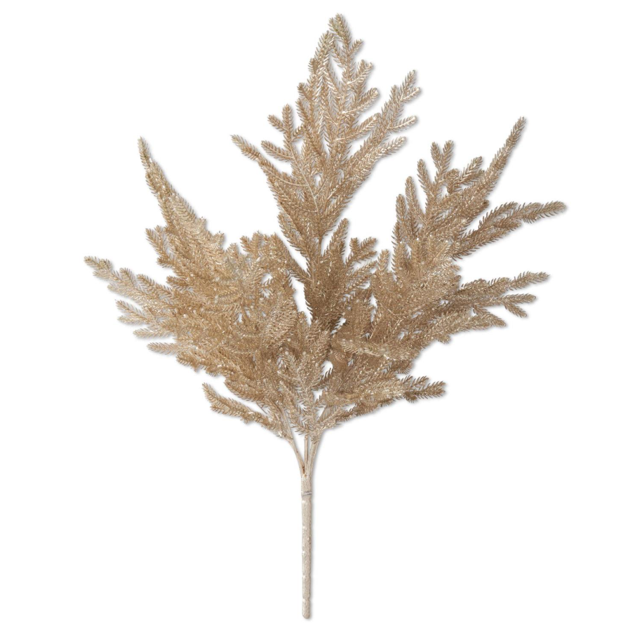 Gold Glittered Pine Bush