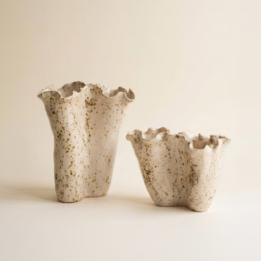 Ceramic Speckle Vase - L