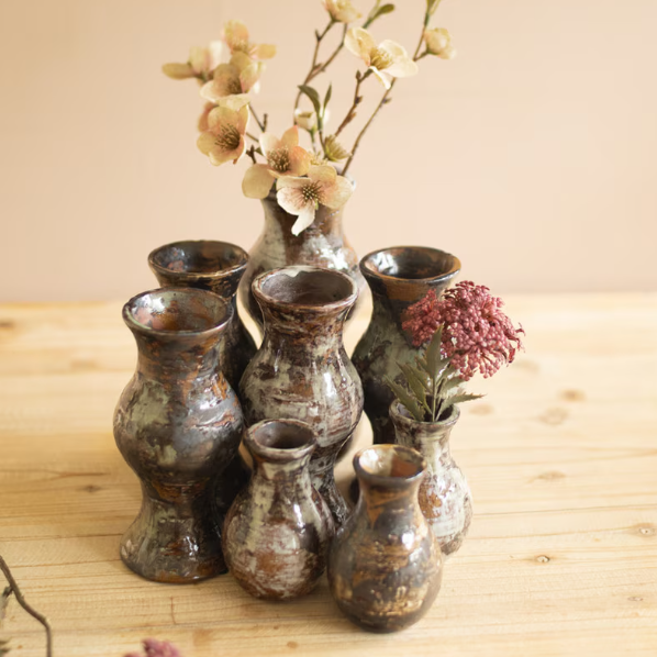 Rustic Glaze Bud Vase - L