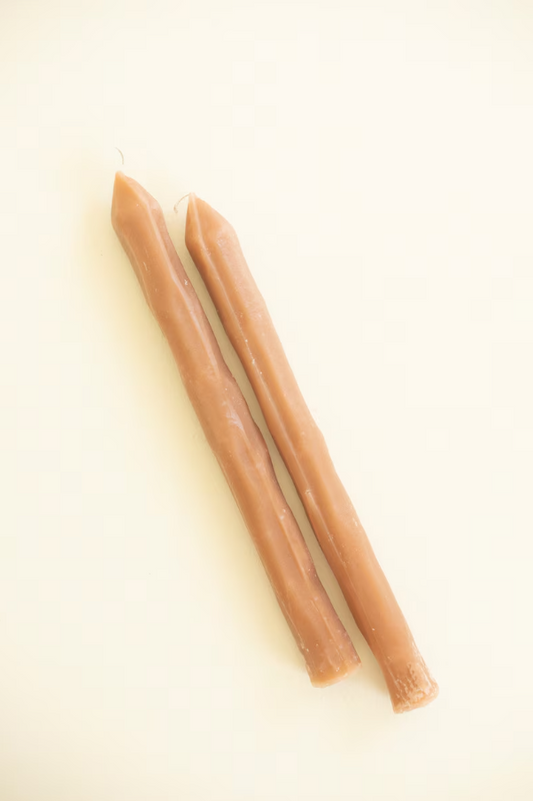 Rust Rustic Taper Candles - SET OF 2