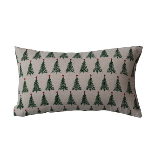 16x9 Christmas Tree Lumbar Pillow