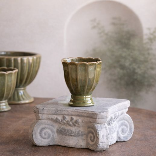 4.5" VTG Green Planter