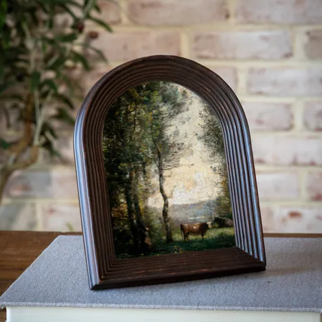 5x7 Arched Dark Brown Frame
