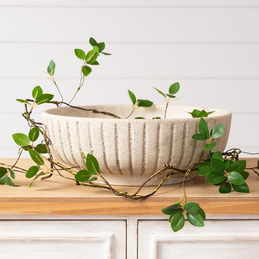 Ridged Stoneware Bowl