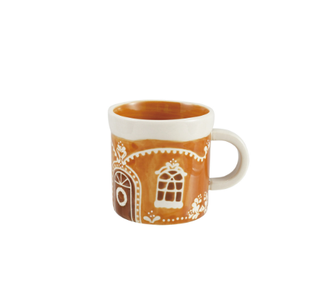 Hand-Painted Gingerbread Mug 8oz