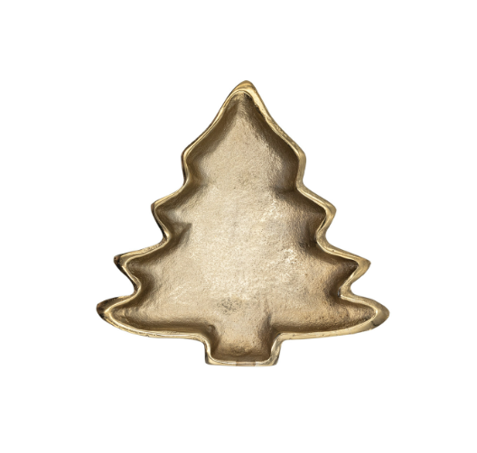 Gold Aluminum Tree Dish