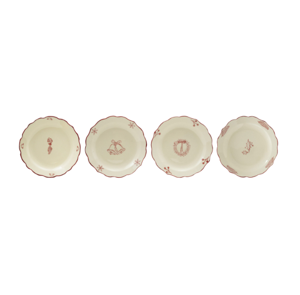 Holiday Scalloped Plate